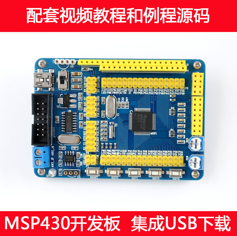 MSP430开发板MSP430F149/169单片机最小系统板核心板带USB下载器