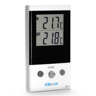 精创DT-1电子数显数字冰箱鱼缸工业温度计双路测温带防水双探头高