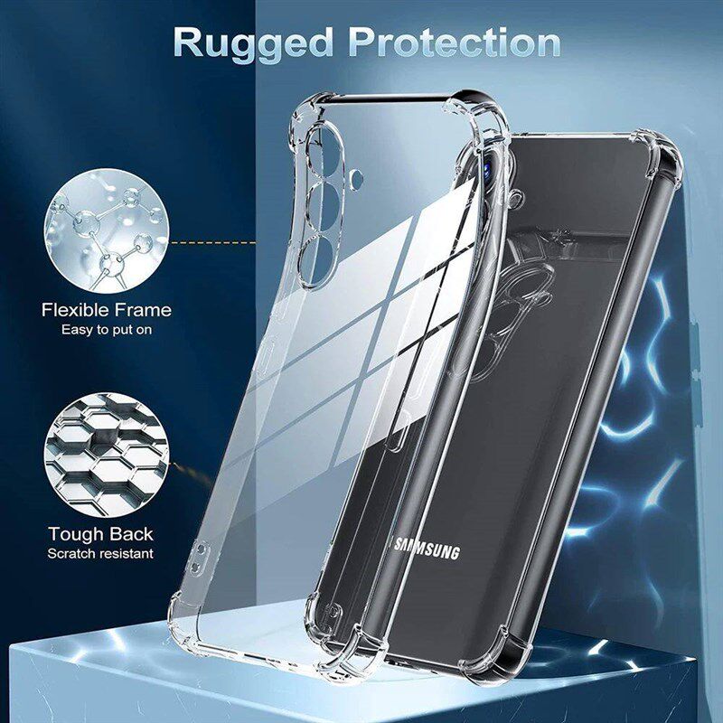 Transparent Silicone Soft Shockproof Case For  Galaxy S24 S2