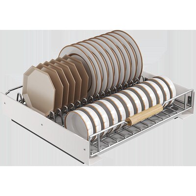 Kitchen Dish Storage Rack Cabinet Pulling Bowl Rack Pulling