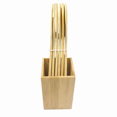 New 7Pcs Bamboo Spoon Spatula Kitchen Utensil Wooden Cooking