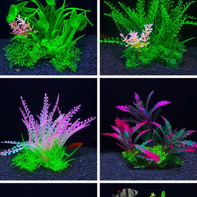 1-5 Simulation Artificial Plants Aquarium Decor Plastic Unde