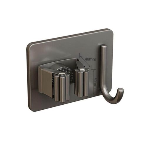 304 Stainless Steel Mop Hook for Bathroom, No-Drill Wall-Mou