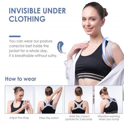 Smart Posture Corrector With Intelligent Sensor Vibration Re