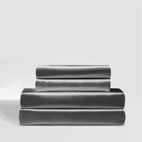 Four-piece Set Of Solid Color Satin Sheets, Skin-friendly Se