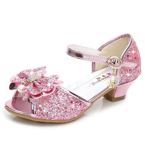 Princess Girls Party Shoes Children Sandals Colorful Sequins