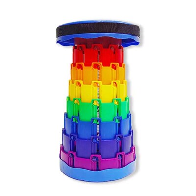 Outdoor recliner, foldable, rainbow-colored, portable