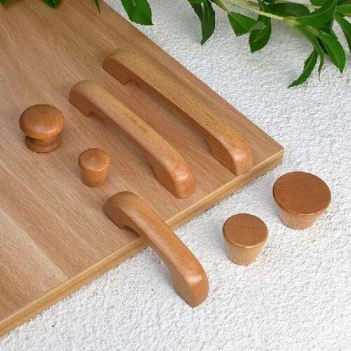 Wood Handle Door Cabinet Drawer Wardrobe Cupboard Simple