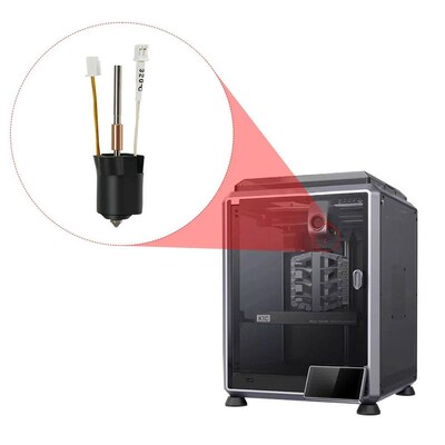 For Creality K1C k1 Max Hotend Ceramic Heating Block Kit 3D