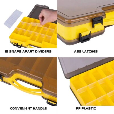 Goture Fishing Tackle Box Large Capacity Waterproof Accessor