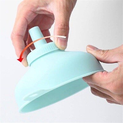 Plastic Funnel Pour Oil Flour Beans Vinegar Tool Large