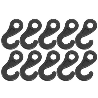 10 Pcs Outdoor Canopy Tent Question Mark Light Hook Ground