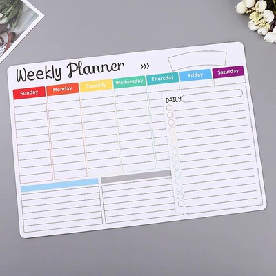 Fridge Sticker Message Board Menu Magnetic Calendar For Frid