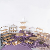 木质铁艺点心架欧式 蛋糕架下午茶冷餐婚礼甜品台摆件托盘展示架子