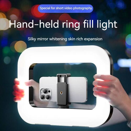 Three-color dimming, ring rabbit cage fill light selfie live