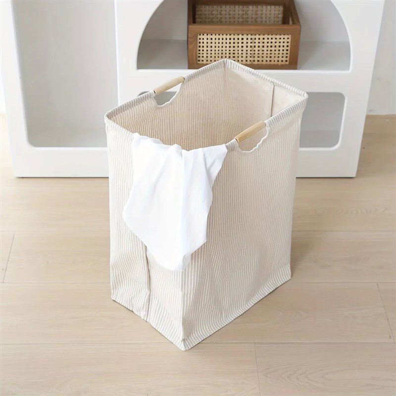 1pc Large Dual-handle Laundry Hamper, Dirty Clothes Hamper F