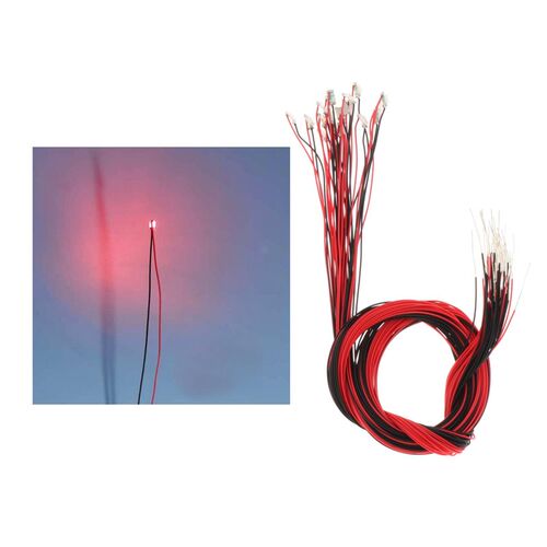 20x SMD Model Train Pre-soldered Micro Litz Wired LED Leads