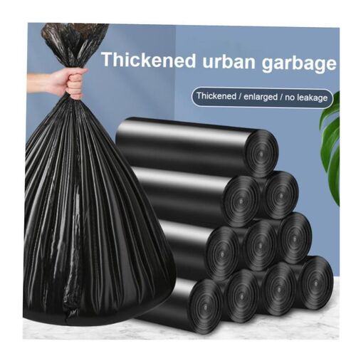 Rubbish Bag Continuous Roll Trash Can Bin Trash Bags Black 1