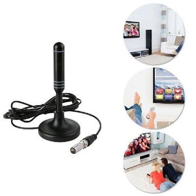 Portable  Antenna 300cm Coax Cable Digital Receiving