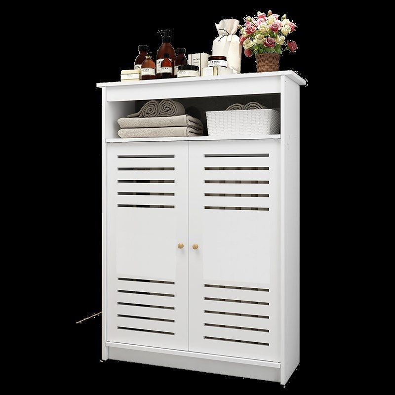 多功能地暖分水器遮挡柜暖气遮挡罩弱电装饰箱创意遮丑置物装饰架