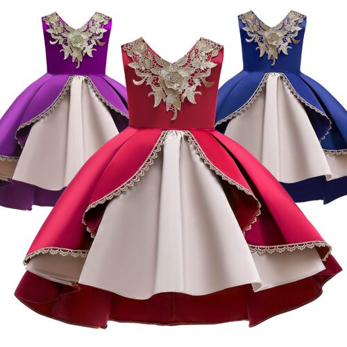 Girls Party Wedding Dress Princess Dresses Baby Kids Clothes