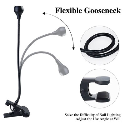 Nail Lamp LED Nail Manicure Dryer Curing Light WitXh Clamp