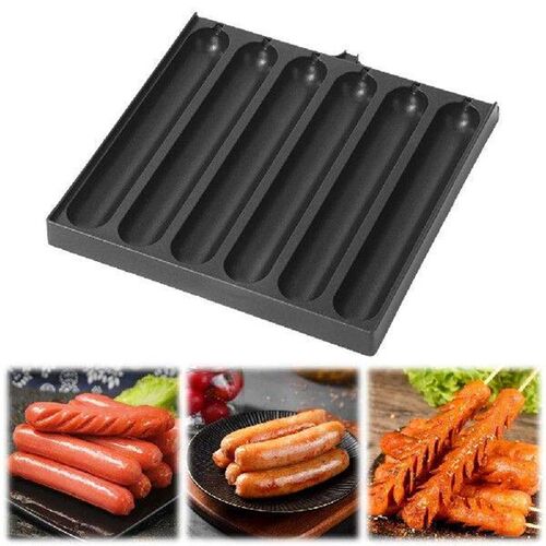 6 Grids Sausage Cooking Tool DIY Corn Dog Maker Square