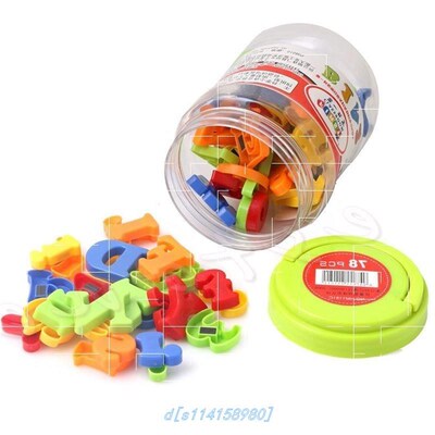 78PCs MAgNetiC Letters - NuMbers ALPhAbet CAPitAL - Lower CA