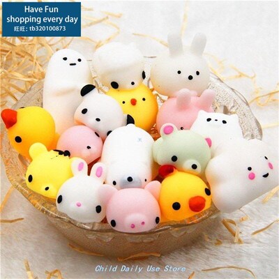60 Pcs Squishies Mochi Anima Squishy Toys for Kids Party卡通