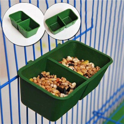 Small Animal Feeder Bowl For Cage Standing Plastic Bird