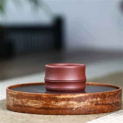 Yixing Zisha Tea Cup Raw Ore Zisha Bamboo Festival Master Te