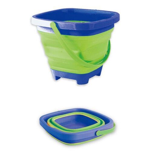 Portable Beach Bucket Sand Toy Foldable Collapsible Multi Pu