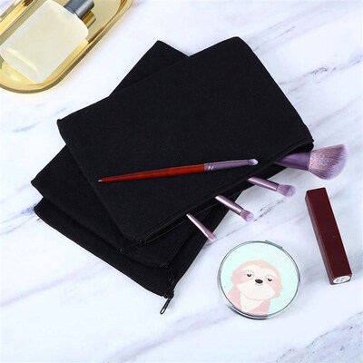 10pack Blank Diy Craft Bag  Pencil Case Makeup Bags Zipper P