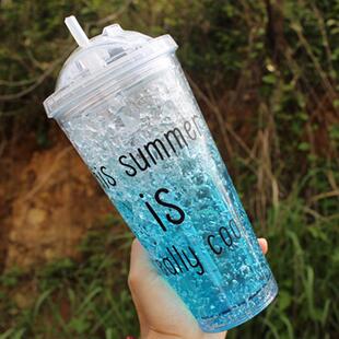 milk cup tea cool female winter double ice