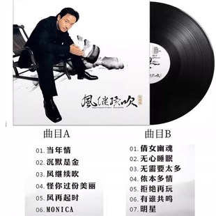 张国荣LP黑胶唱片哥哥粤语沉默是金当年情留声机专用寸大碟唱盘