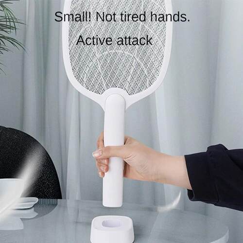 2 IN 1 Electric Mosquito Swatter Mosquito Killer 2500V USB R