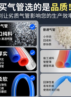 PU气管软管空压机气动管气泵高压管8X5mm/10mm/mm/1mm//
