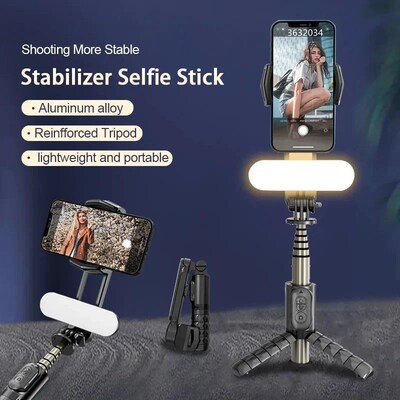 FGCLSY Gimbal Stabilizer Selfie Stick Tripod For iPhone Andr