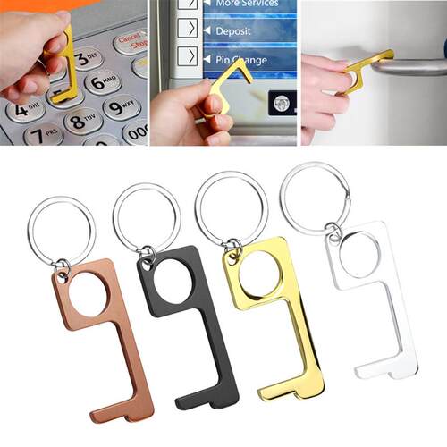 EDC No Touch Door tool Opener Keychain Elevator Opening Assi