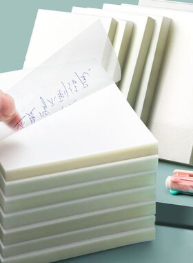 Transparent Sticky Notes with Scrapes Stickers Paper Clear s