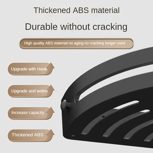 2PCS Bathroom Shelves Kitchen Storage Organizer Plastic Sham