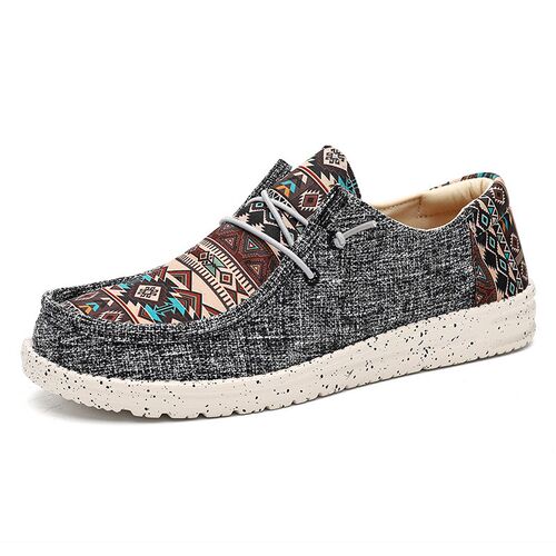 Bohemian Style Casual Shoes for Men Women 2025 Canvas Loafer