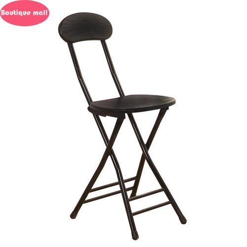 Folding dining chair back chair balcony chair round stool 1n