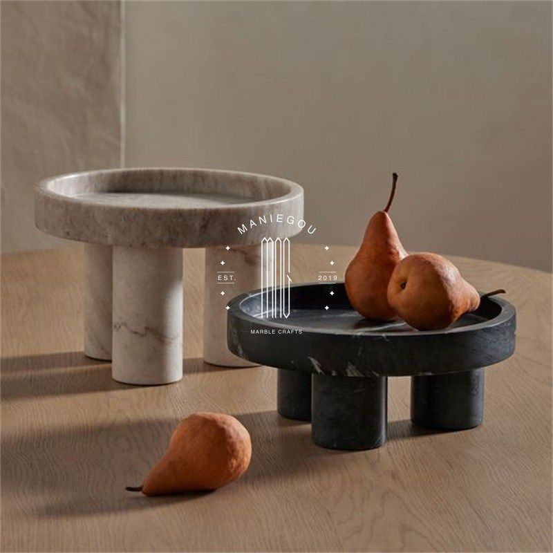 大理石水果盘果篓置物客厅茶几玄关桌面装饰摆件售楼处别墅样板间,家居饰品,果盘/果篓,淘宝优惠券,粉丝福利购,淘宝优惠卷