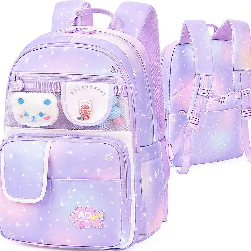 + AO Small Schoolbag Girls Girls Grade 4-6 Children Schoolba