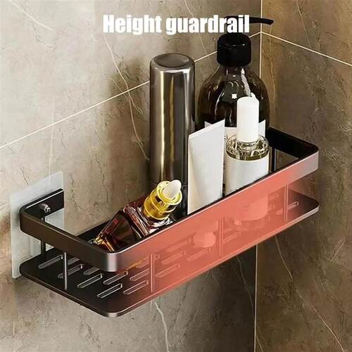 Punch-free Wall Mounted Bathroom Storage Organizer Shelf Sha