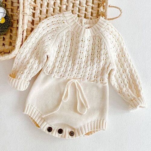 2024 Spring Baby Clothes Girls Romper Autumn Long Sleeve Bab