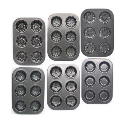 Cupcake Baking Tray Mold Egg Tart Muffin Cake Round Mould 模