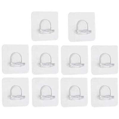10Pcs Shelf Support Adhesive Pegs Plastic Closet Cabinet She