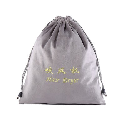 HotelUse Blower Bag Drawstring Dustproof Blower Bag Embroide